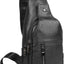 Bolso bandolera piel vacuno impermeable hombre