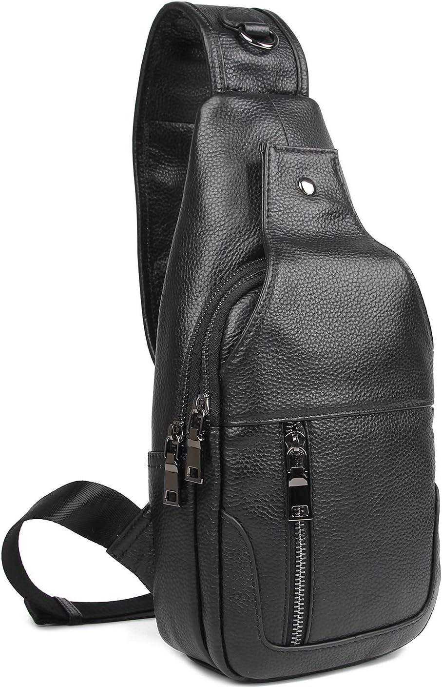 Bolso bandolera piel vacuno impermeable hombre