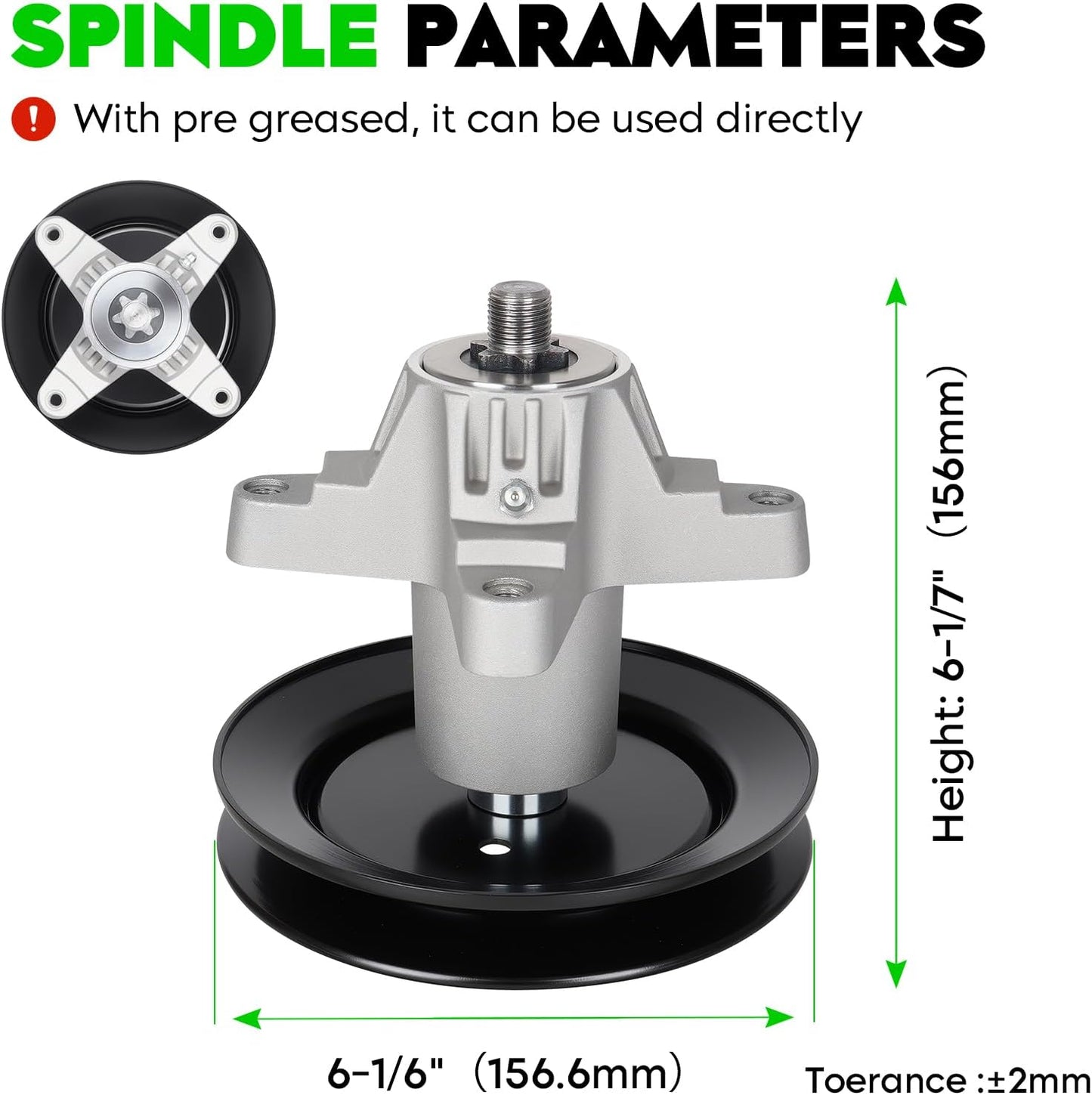 Kit reconstrucción husillo MTD 42pulg con polea