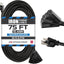 Cable extensión 75ft 16/3 SJTW 3 tomas luz exterior