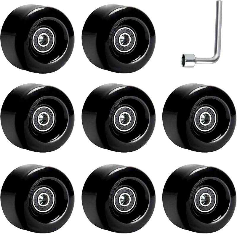 8 Ruedas Patinaje 82A 2.283x1.260pulg Poliuretano Resistentes