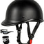 Casco motocicleta vintage perfil bajo media cara aprobado