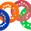 Guías patrón pernos rueda 4 5 6 set 4