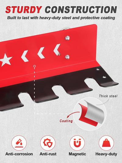 Estante pintura acero resistente con ganchos S para taller