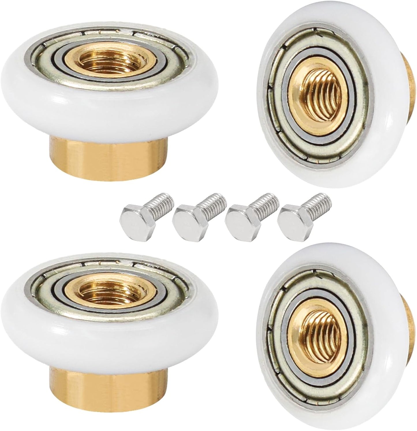 4 Set Rodillos Puerta Ducha Corredera Vidrio