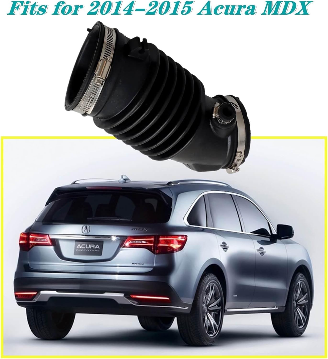Reemplazo manguera aire Acura MDX 14-15 negro