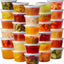 48 Recipientes Plástico 16oz con Tapas Herméticas