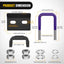 Tensor enganche remolque 2" acero goma morado