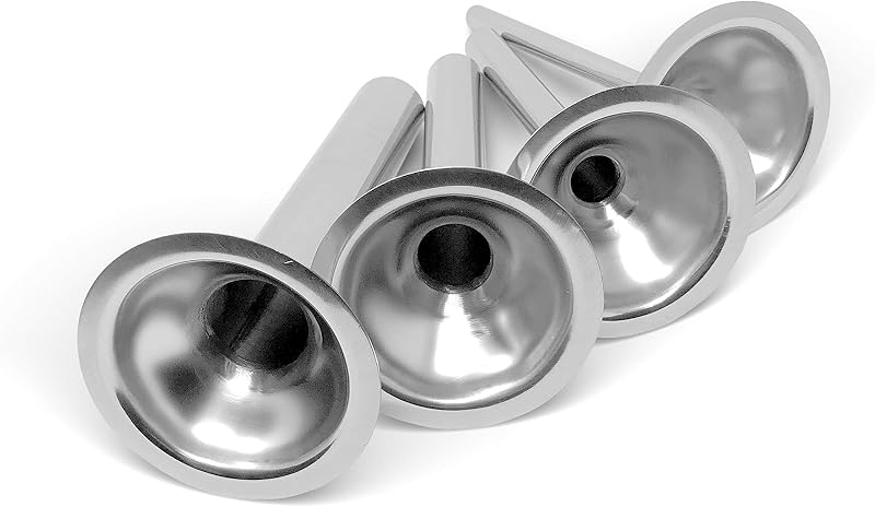 Tubos relleno salchichas acero inox set 4