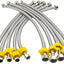 Líneas grifo FIP 16" 3/8x1/2 acero inox 10 Pzas