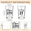 21 Vasos Chupito Acrílicos 24 Set Regalo Cumpleaños Negro