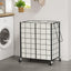 Cesta doble lavandería con ruedas 120L dormitorio