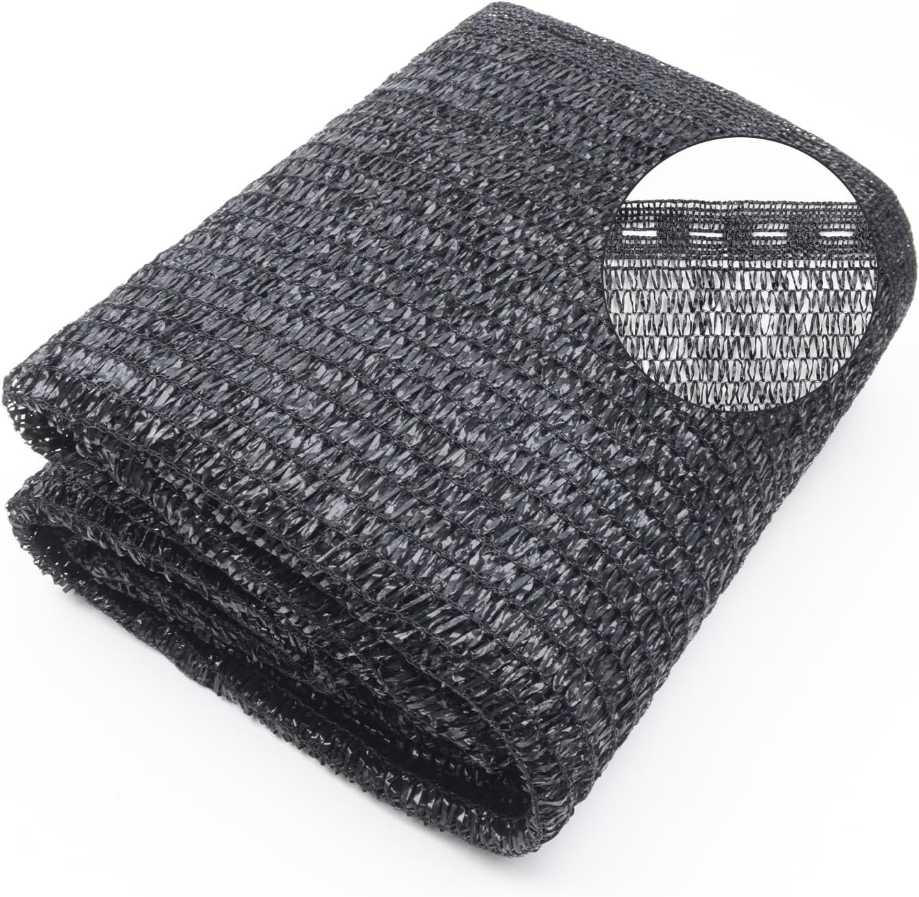 Cubierta solar 6.5x6.5ft malla UV resistente jardín negro