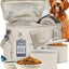 Bolsa viaje perro 2 cuencos sin BPA beige