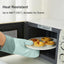 Guantes silicona cocina antideslizantes forro algodón grueso