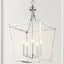 Linterna colgante hierro cromado 16pulg Midcentury cocina