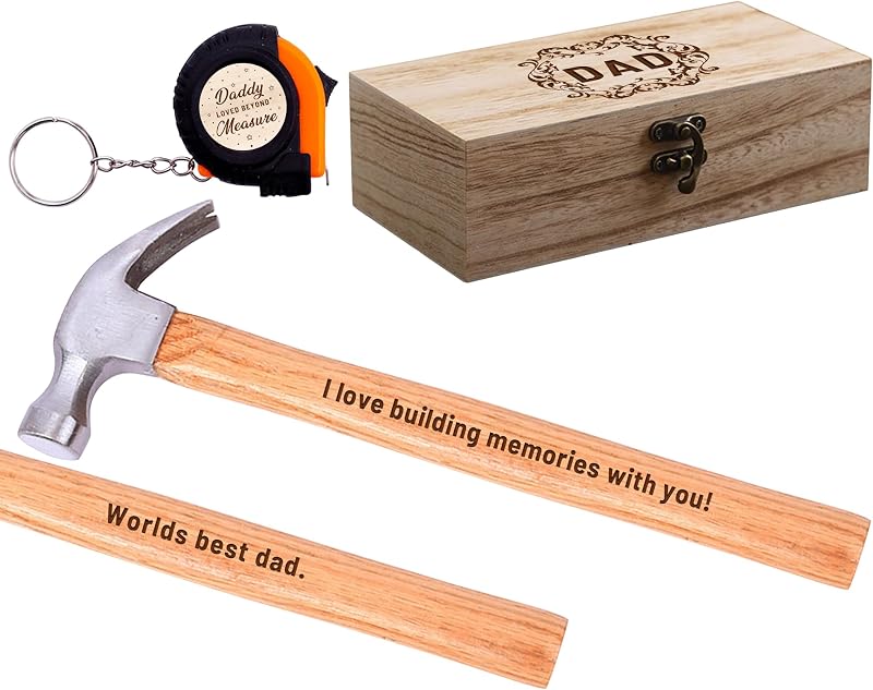 Set martillo llavero cinta métrica regalo papá