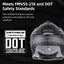 Casco motocicleta Dual Sport Adventure con visera doble