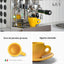 Set 4 Tazas Café Expreso Gres Estilo Italiano 3oz Amarillo