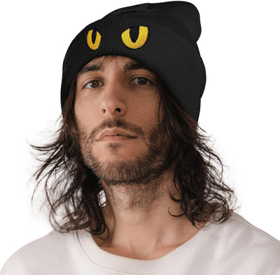 Gorro cálido con ojos de gato para hombre y mujer color