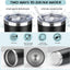 Vaso térmico acero inox con popote y cepillo negro