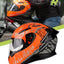 Casco moto cara completa DOT doble ala Pinlock ligero