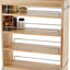 Organiz. especias extraíble madera cocina 5x21.9x25.2pulg