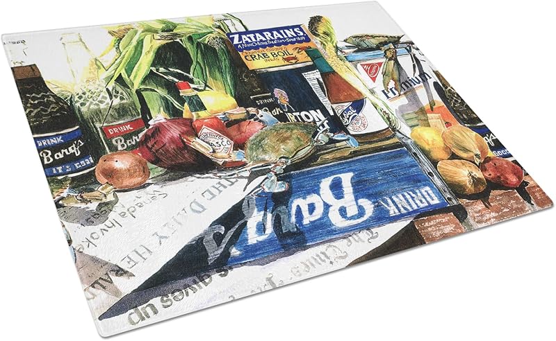 Tabla cortar vidrio templado grande decorativa