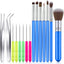 Set 15 herramientas decoración pasteles pinceles agujas codo pinzas
