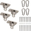Ganchos acero inox 304 para columpio parque infantil set 4
