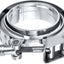 Abrazadera V acero inox 3" 4 Pzas con brida
