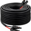 Cable solar 10 AWG 25pies con conectores impermeables