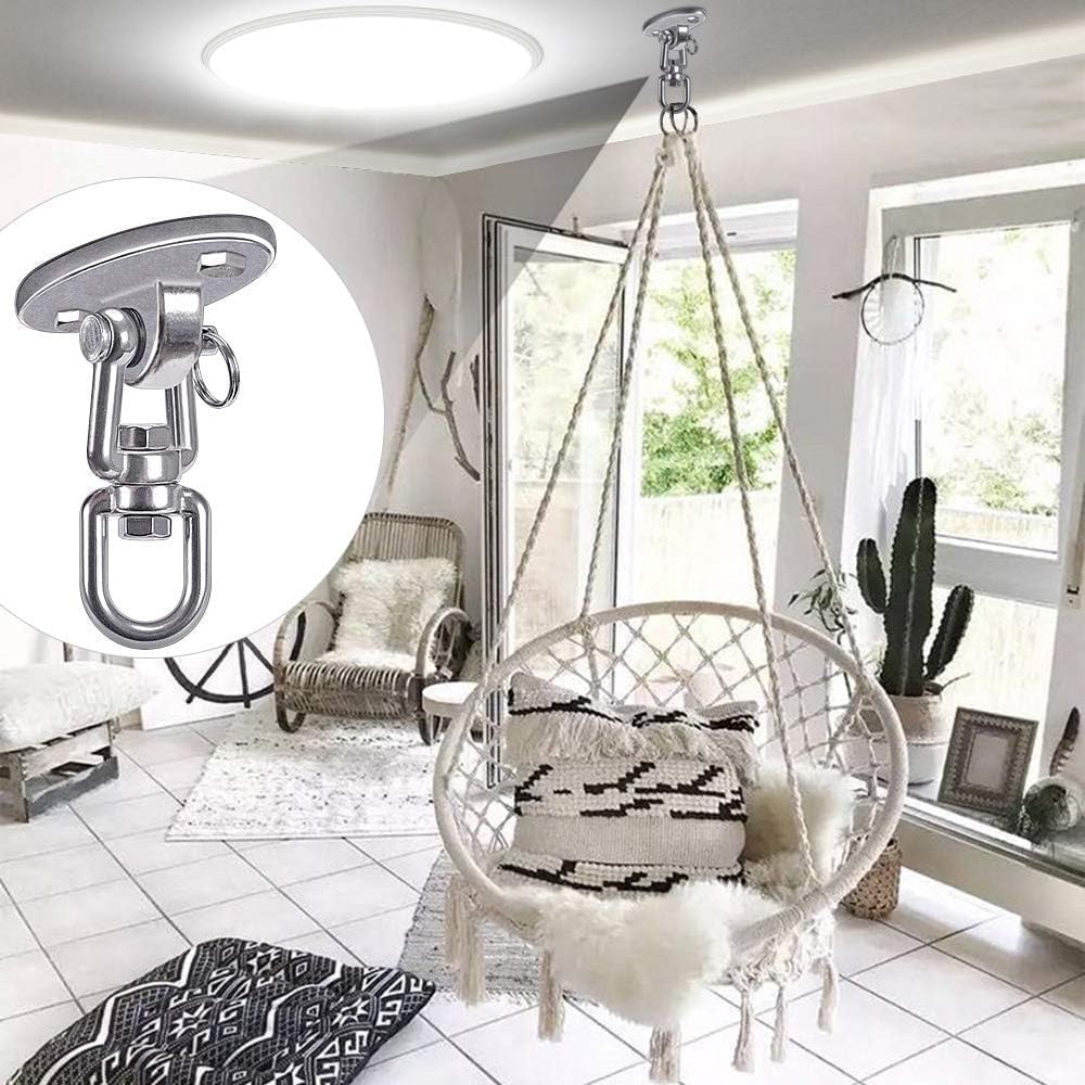 Soportes columpio acero inox giro 360° yoga