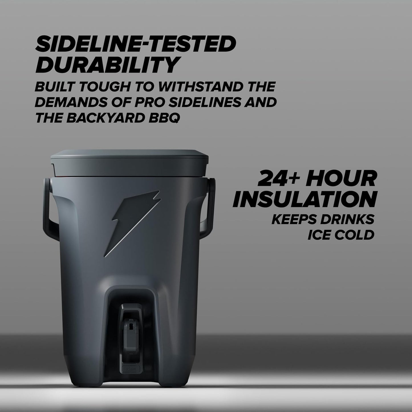 Enfriador hidratación Gatorade 3gal gris