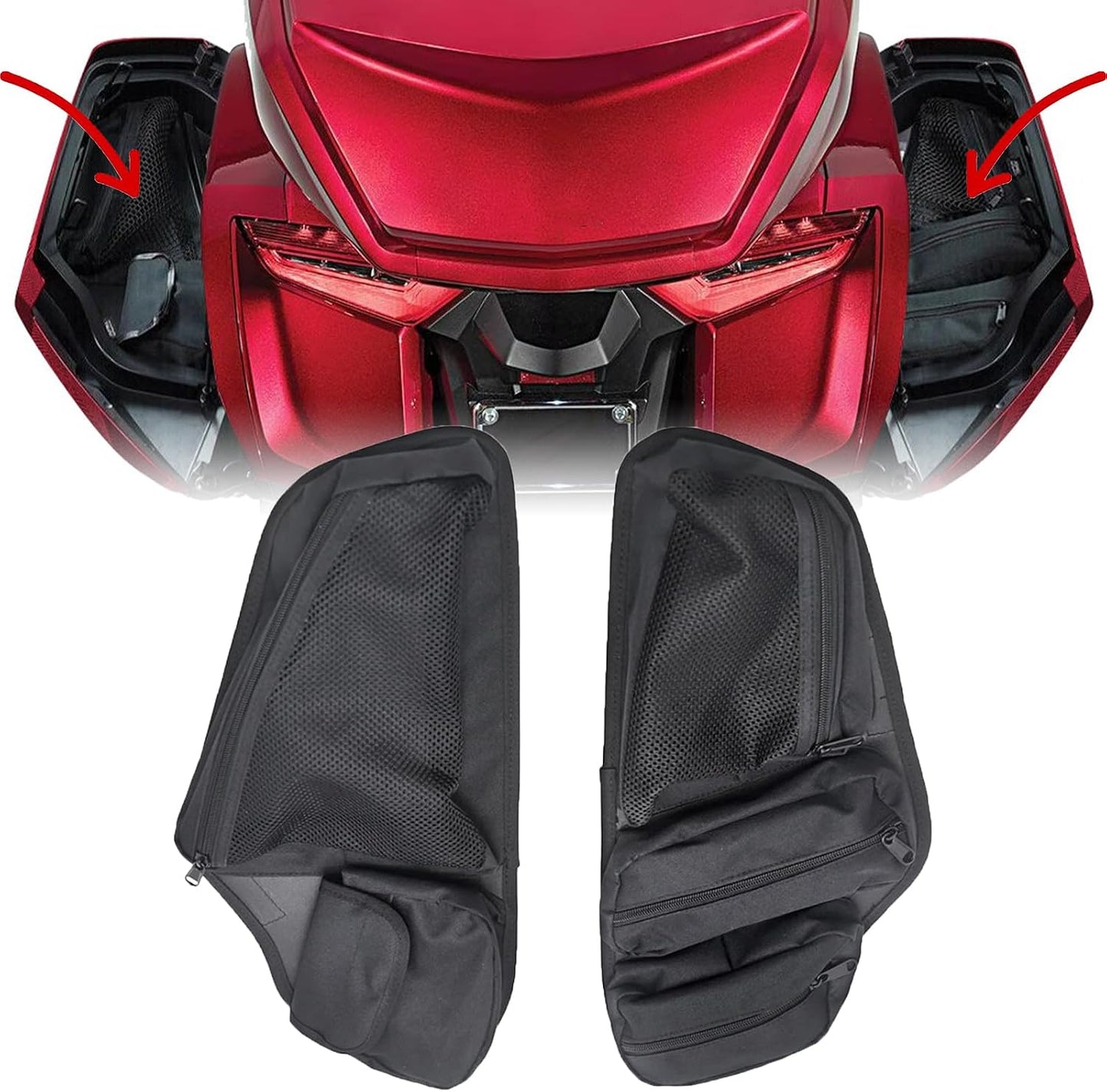 Organiz. tapa alforja maletero Honda Gold Wing 1800 2018+