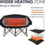Silla camping doble climatizada acolchada plegable para 2
