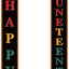Banner Juneteenth 19 de junio Decoración al aire libre