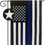 Bandera jardín 12x18" soporte bandera policía