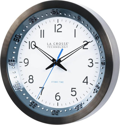 Reloj pared atómico metal 10pulg