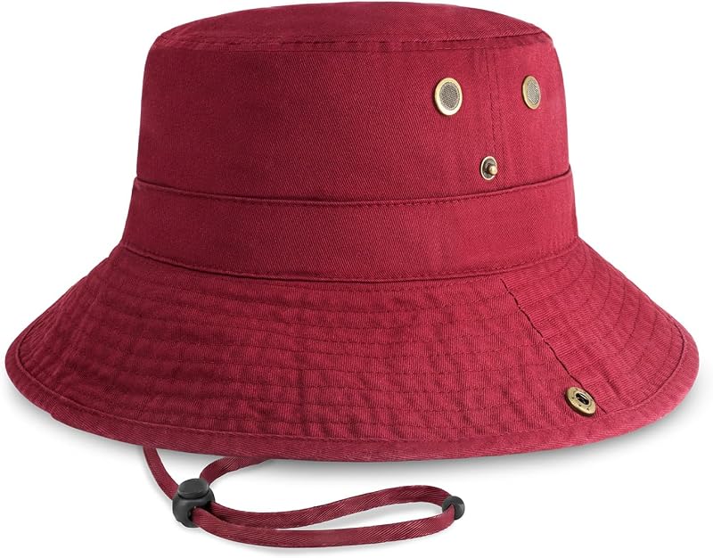 Sombrero ala ancha algodón cuerda ajustable unisex para viajes