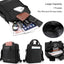 Bolso bandolera A4 para hombre negro impermeable