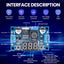Módulo convertidor DC-DC 4-40V a 1.25-37V con voltímetro LED
