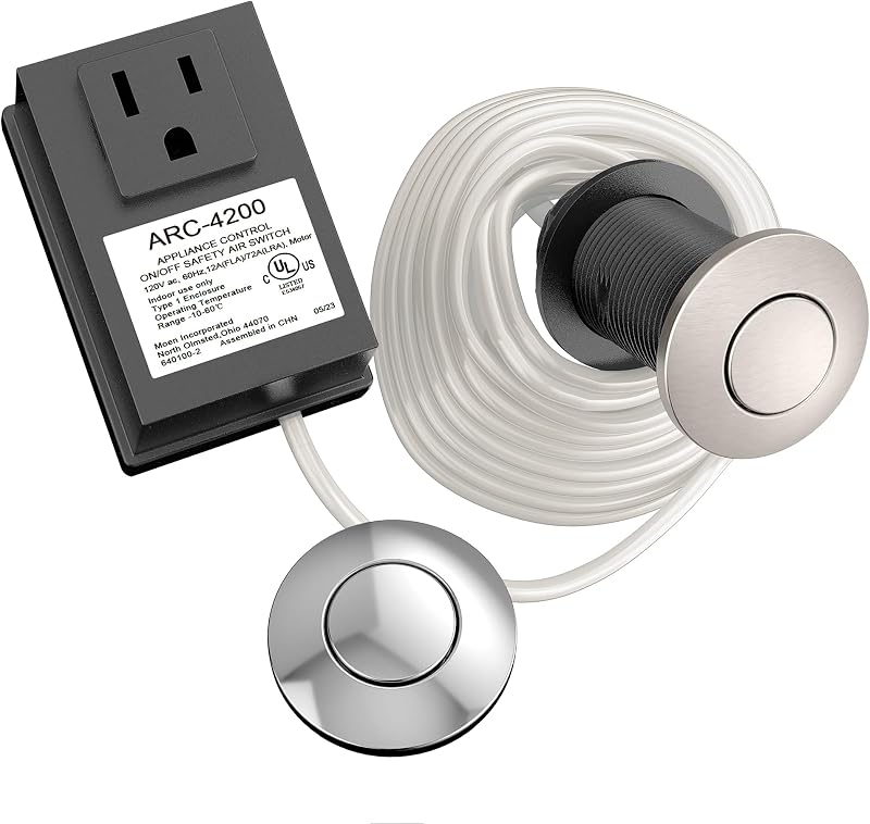 Interruptor inox regulador aire Moen ARC-4200-CHSRS