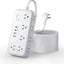Cable extensión plana 15ft 10 tomas 4 USB 2700J pared