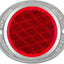Reflector aluminio dos agujeros rojo
