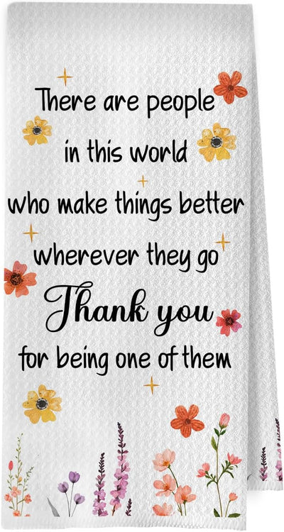 Toallas de cocina con texto "Thank You" - Regalos de amistad y jubilación