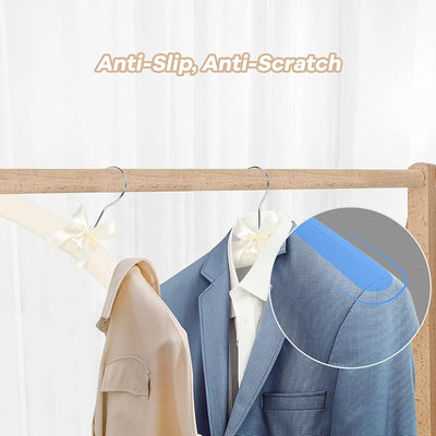 Perchas acolchadas tela alta calidad para abrigos vestidos set 10