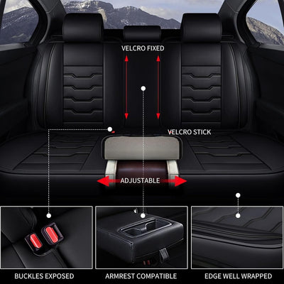 Fundas asiento cuero impermeable compatibles Ford Ranger 2019