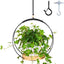 Colgador plantas macramé con cuentas madera 12.6pulg