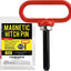 Pasador magnético remolque 0.157x0.984" rojo neodimio